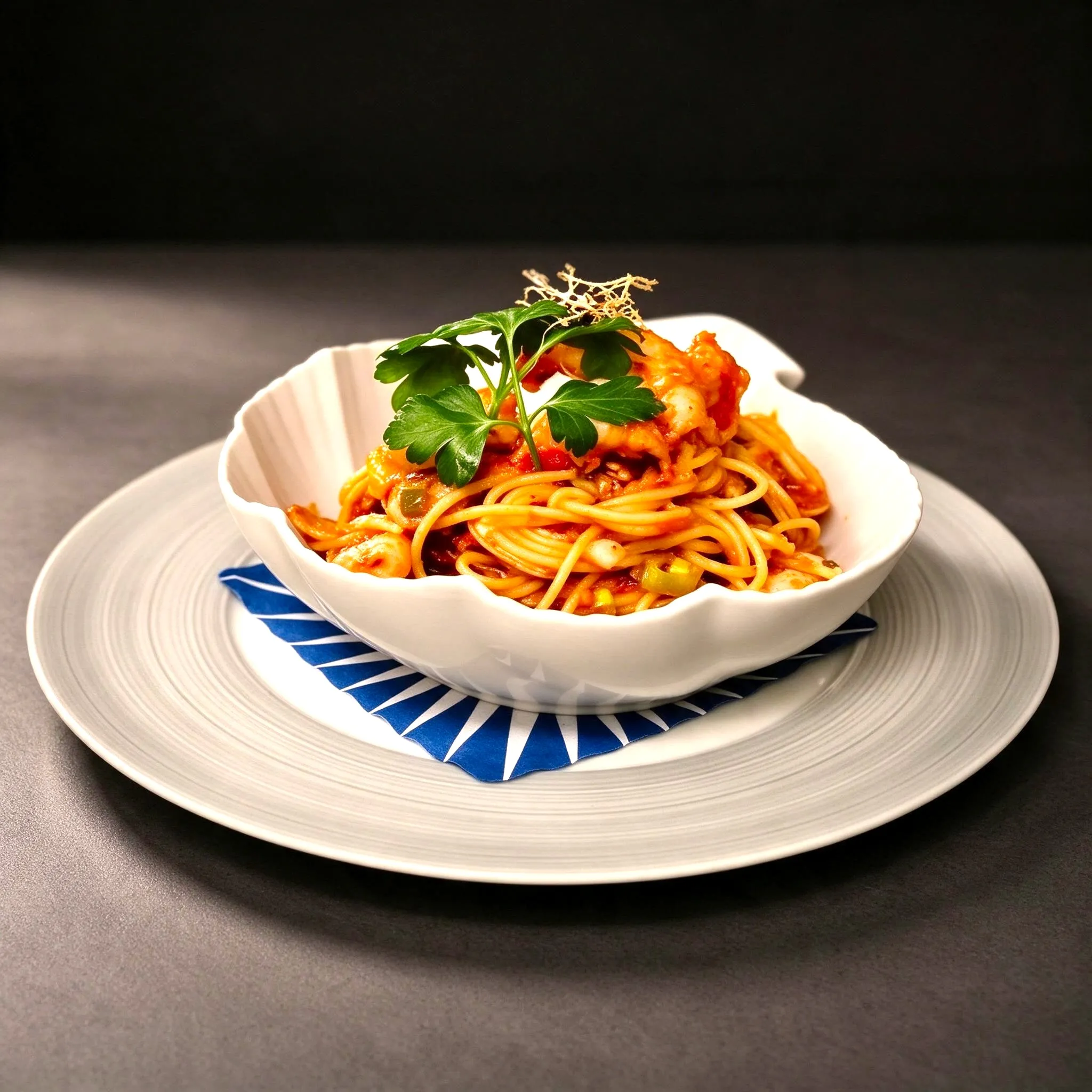 Frische Spaghetti alla Gamberoni